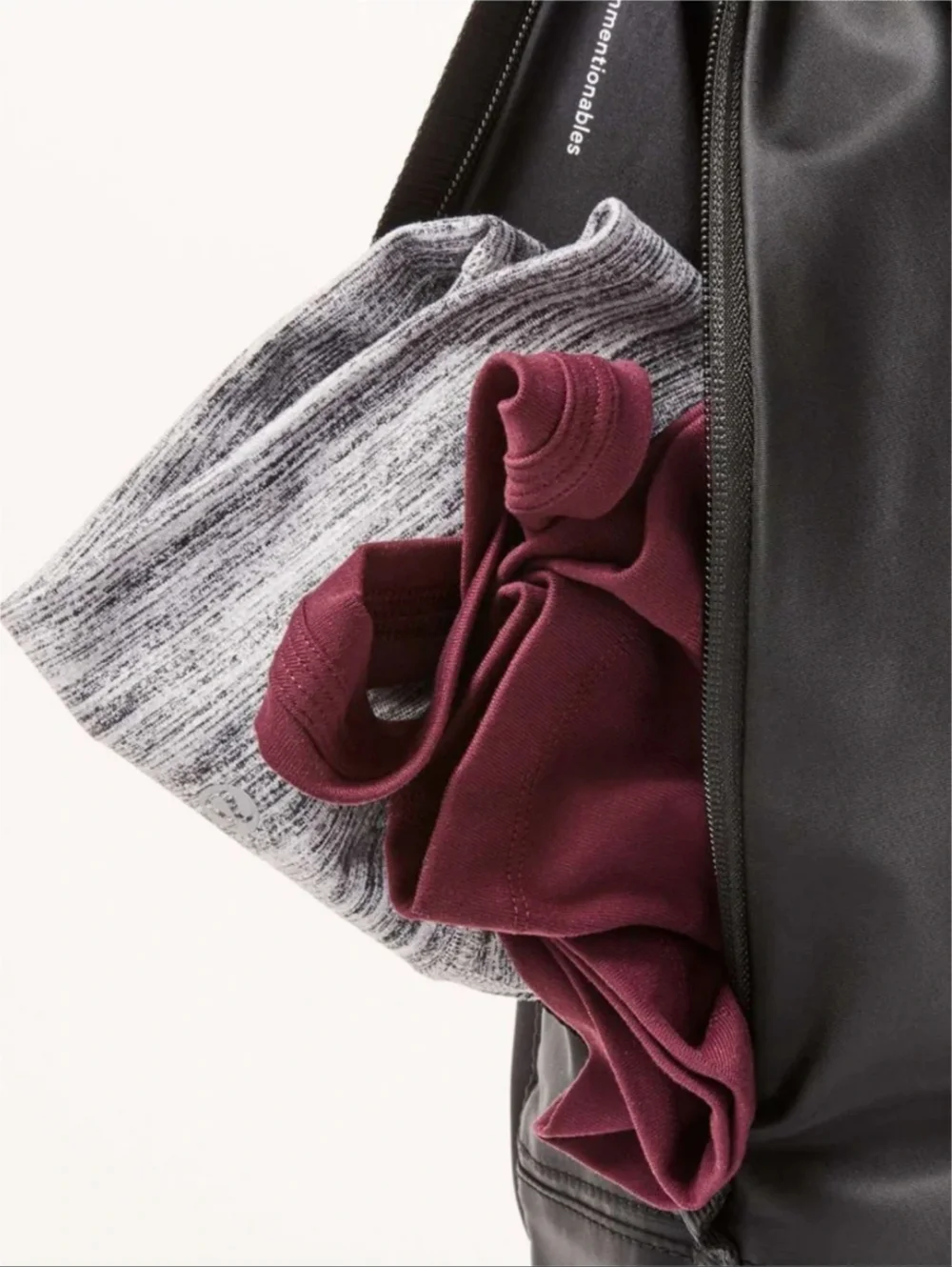 Lululemon Athletica All Set Hobo Bag Tote Black Travel Workout Minimalist Large
